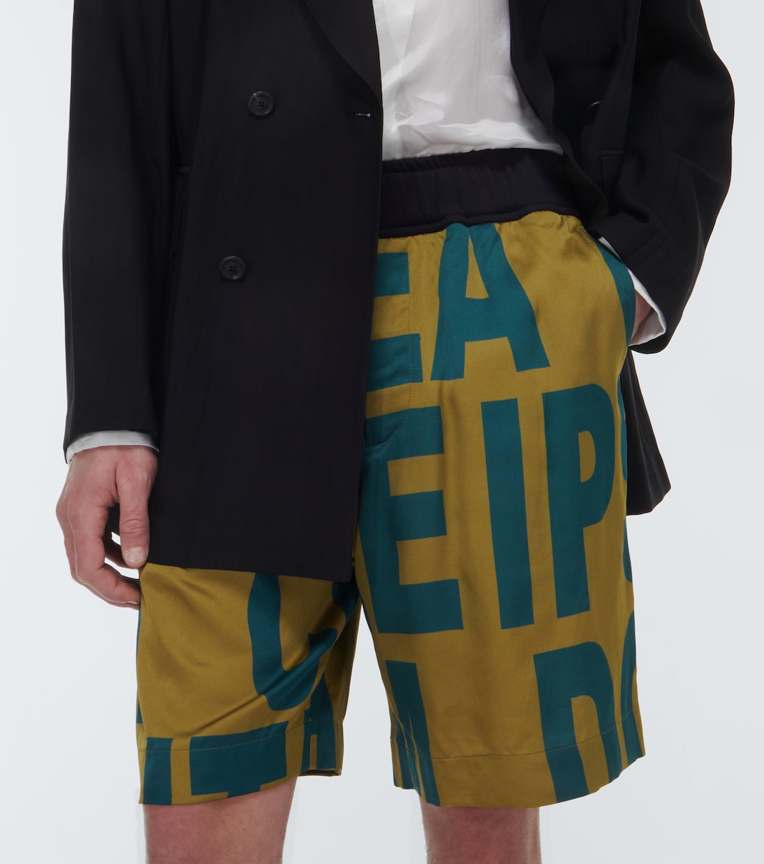 Short imprimé à taille mi-haute | Dries Van Noten