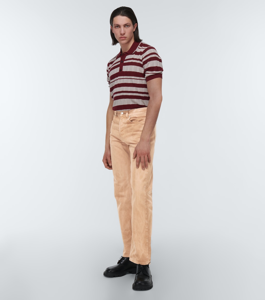 Jeans in denim a gamba larga | Dries Van Noten