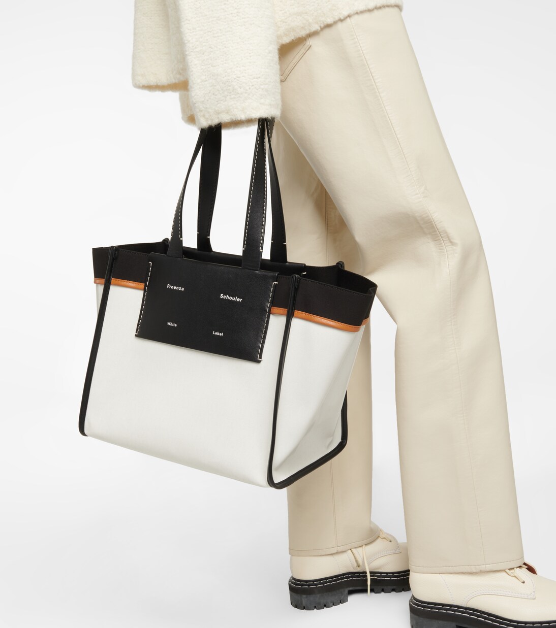 White Label - Borsa Morris Large in canvas rivestito | Proenza Schouler