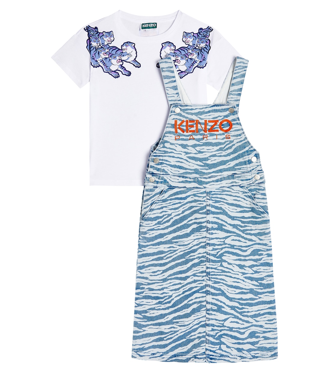Set de vestido y camiseta de algodón | Kenzo Kids
