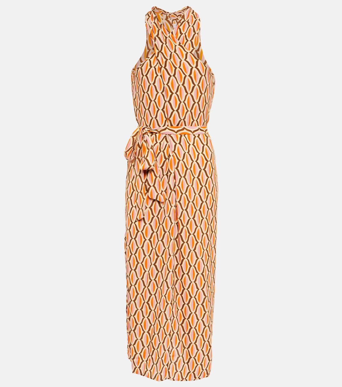 Bedrucktes Midikleid Caterina aus Crêpe | Velvet