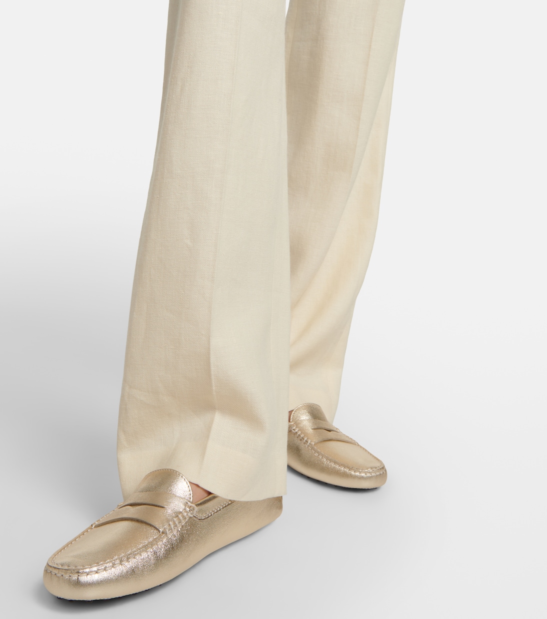 Mokassins Gommino aus Metallic-Leder | Tod's