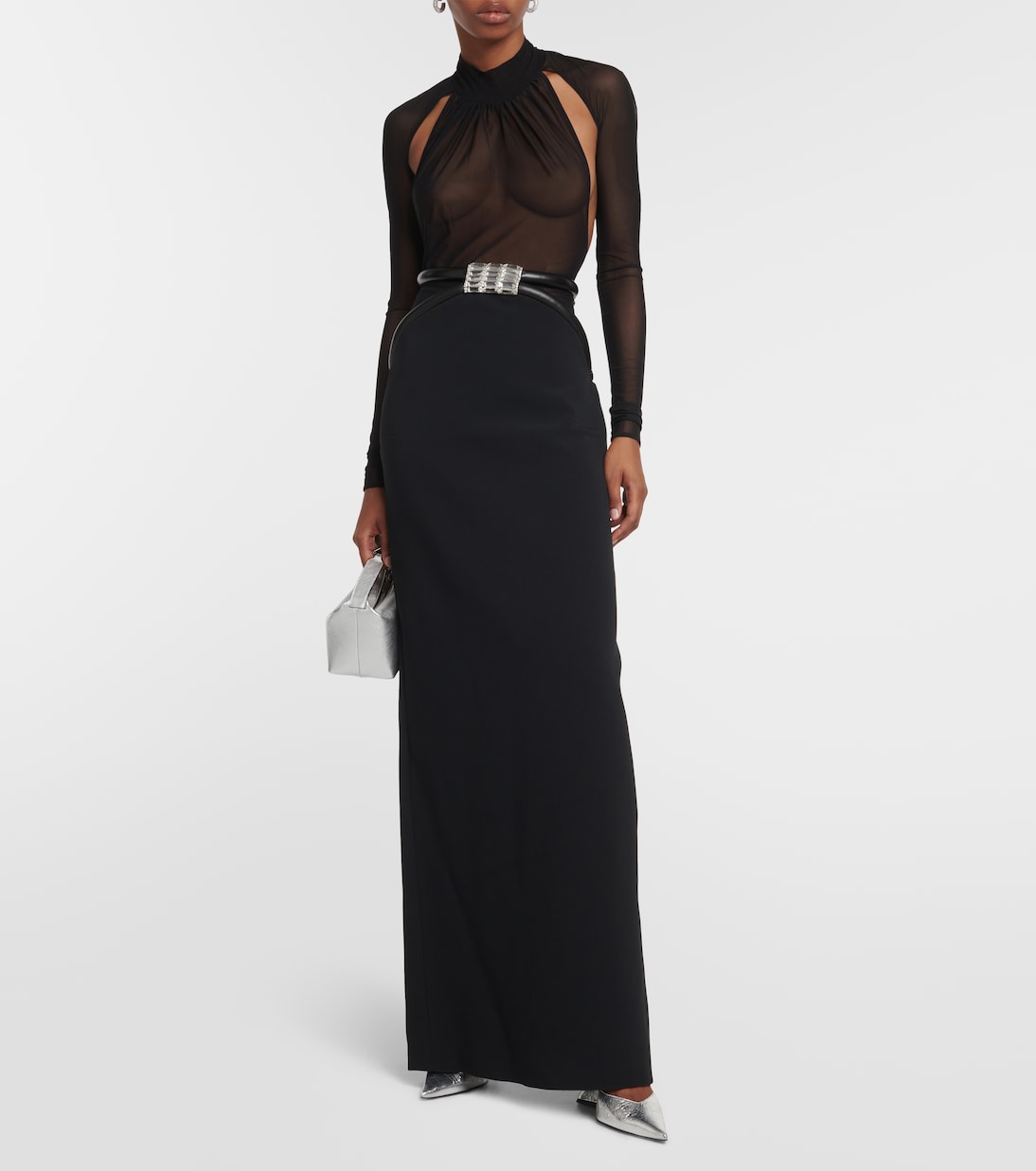 Cutout mesh bodysuit | David Koma