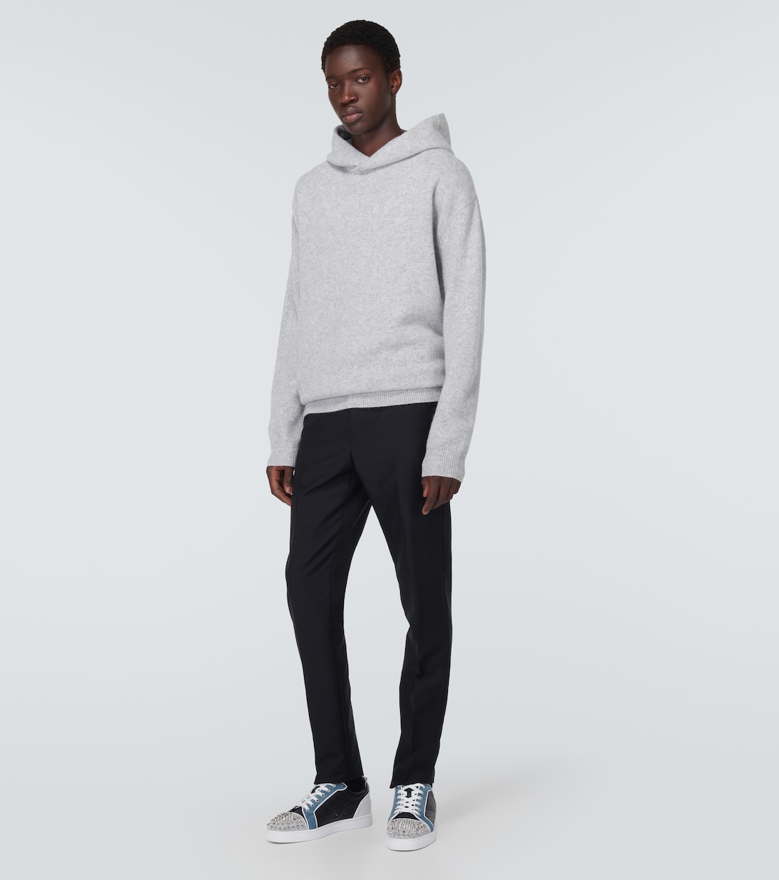 Sneakers Louis Junior Spikes in pelle  | Christian Louboutin