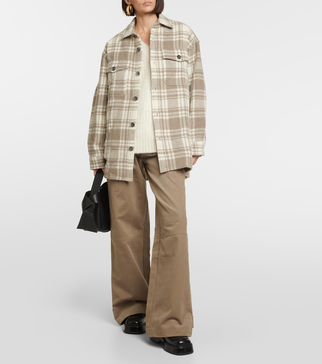 Checked wool overshirt | Ami Paris