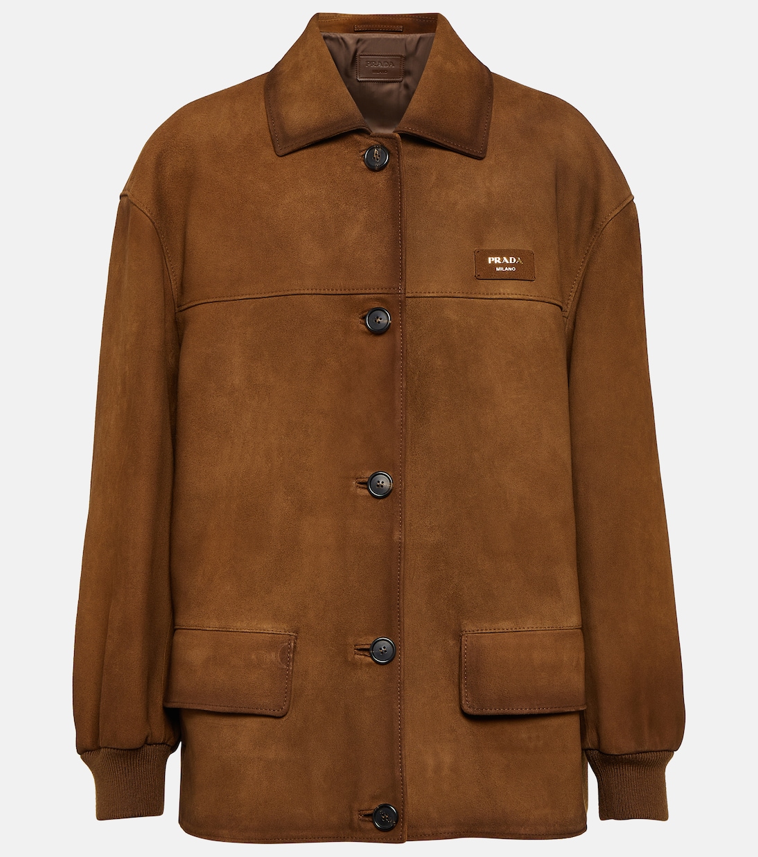 Oversized suede jacket  | Prada