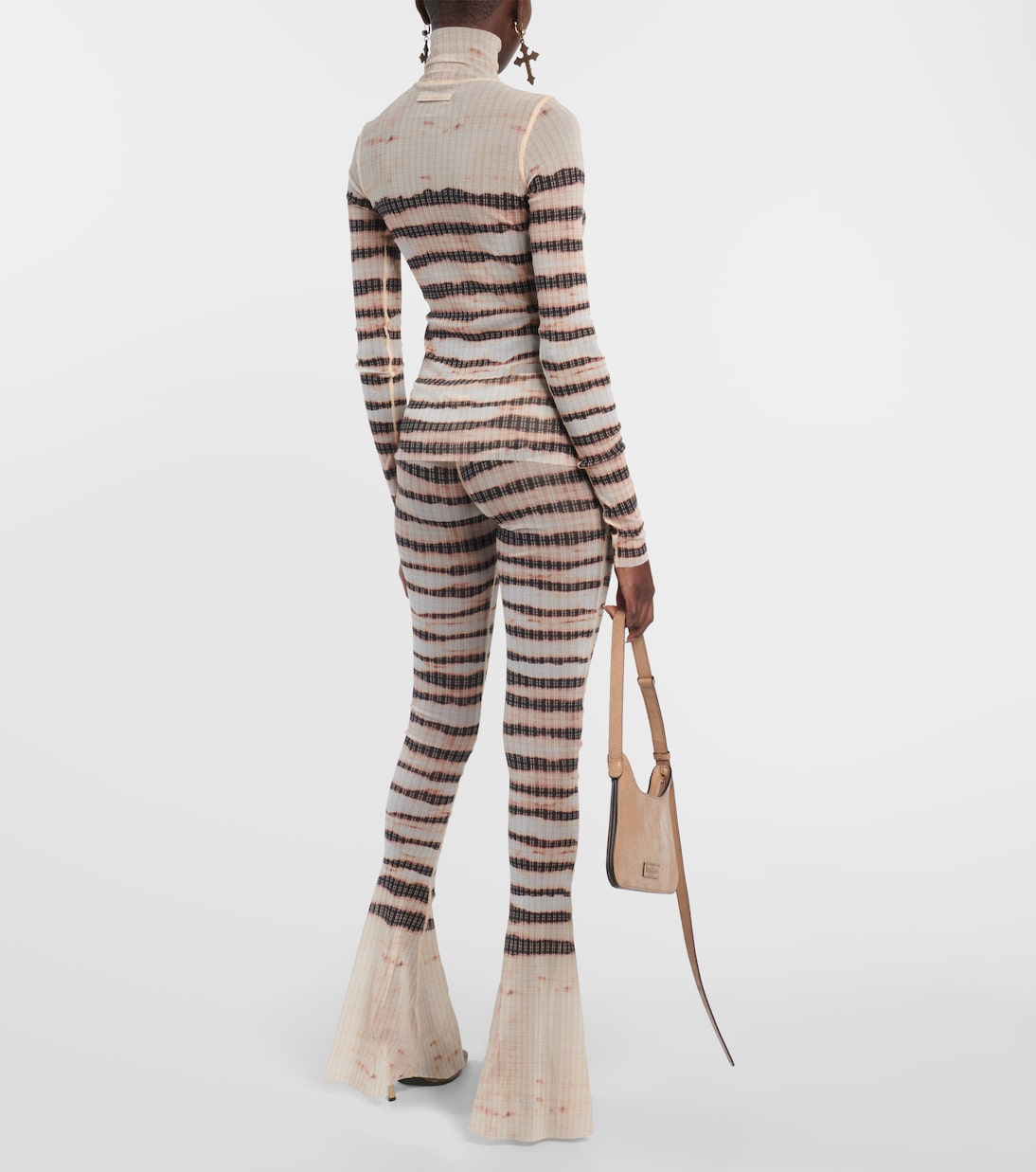 x KNWLS striped turtleneck top | Jean Paul Gaultier