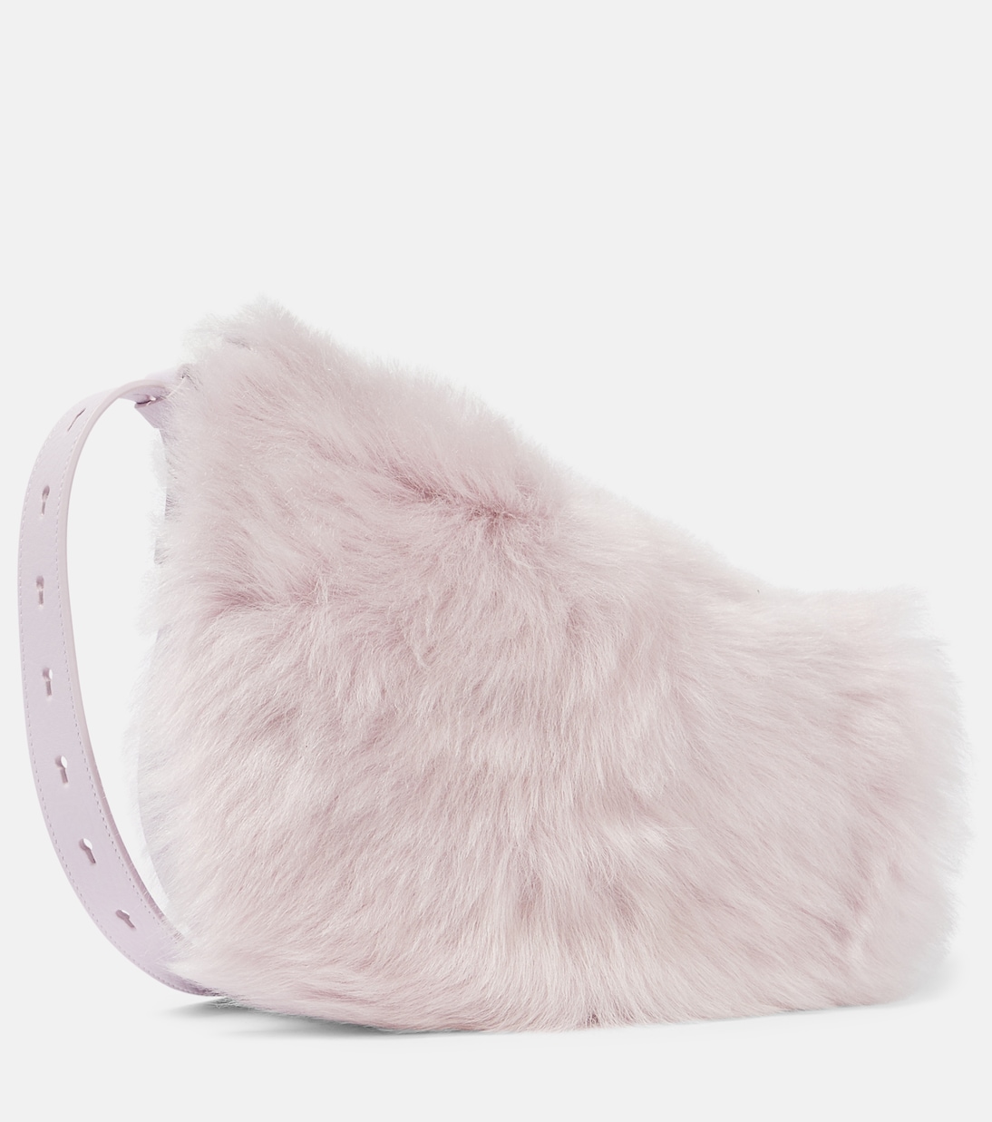 Borsa Knight Small in pelle e shearling  | Burberry