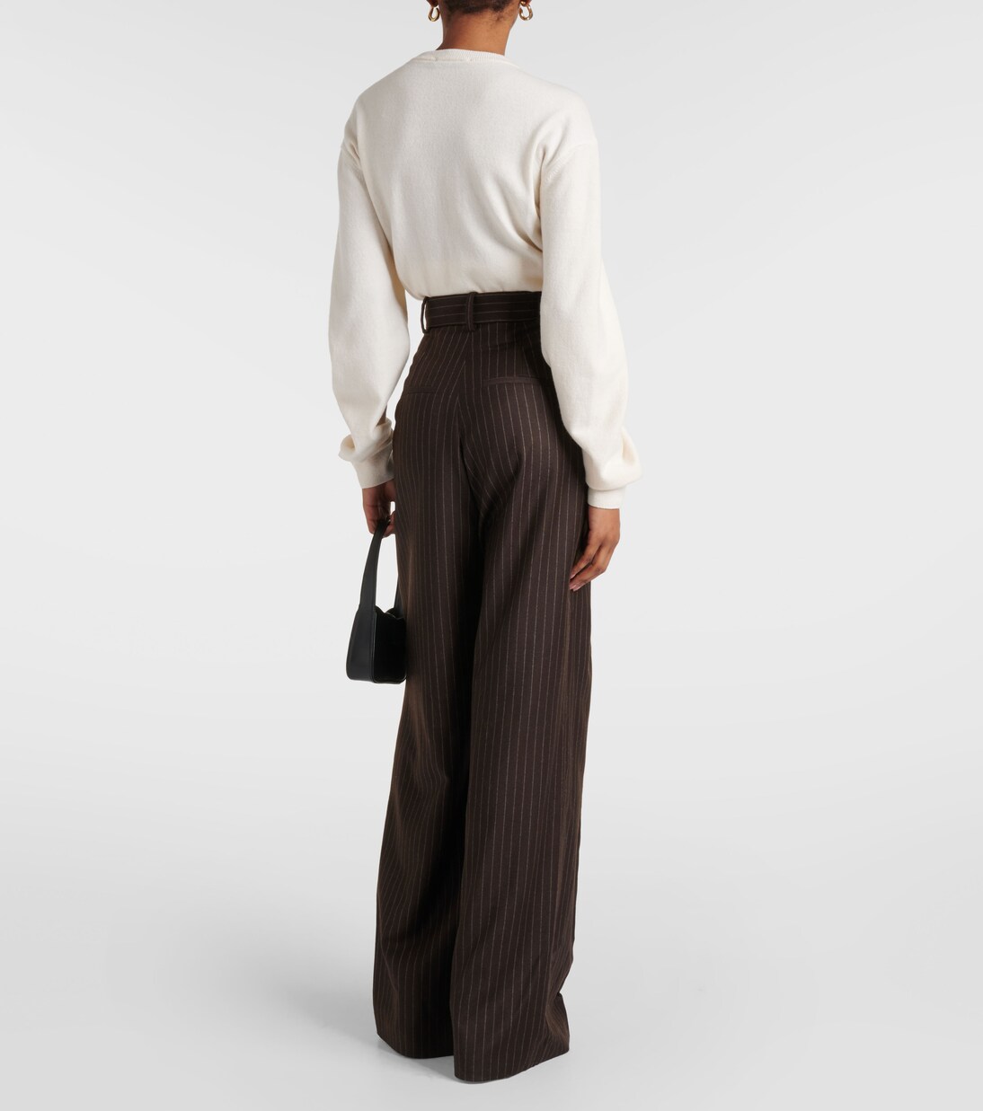 Pantalones anchos Jafr de tiro alto | The Mannei
