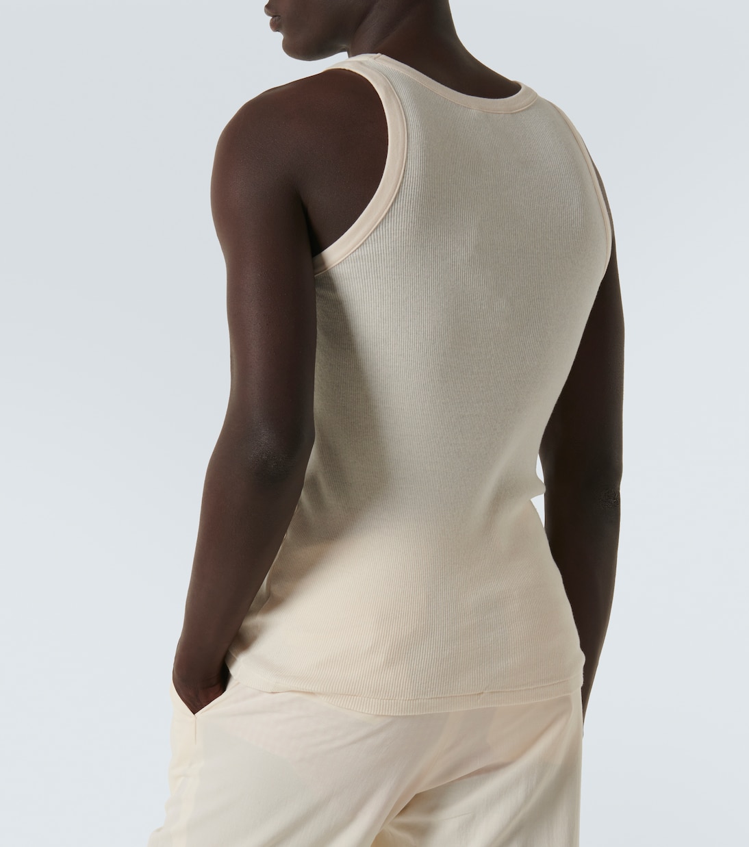 Tank top in maglia a coste di cotone | Auralee