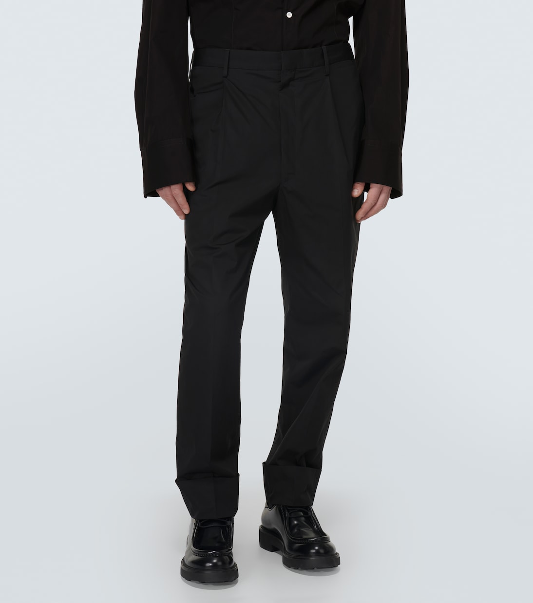 Pantaloni slim in cotone | Prada