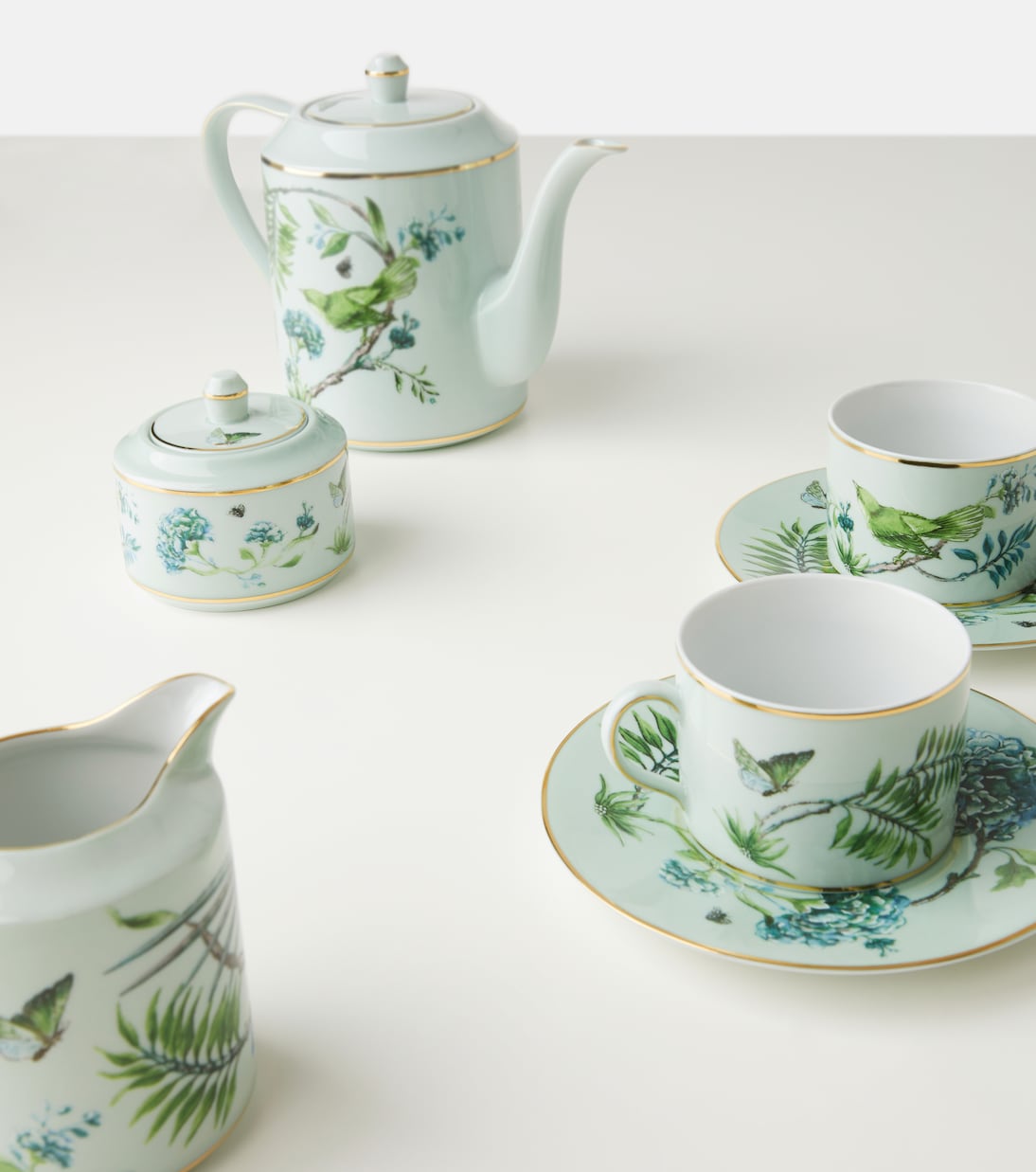 Secret Garden set of 2 teacups and saucers | Aquazzura Casa