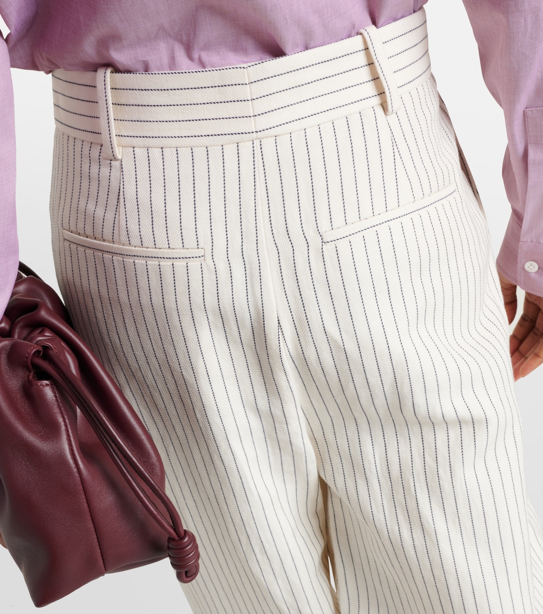 Pantalon ample en coton et lin | Frame