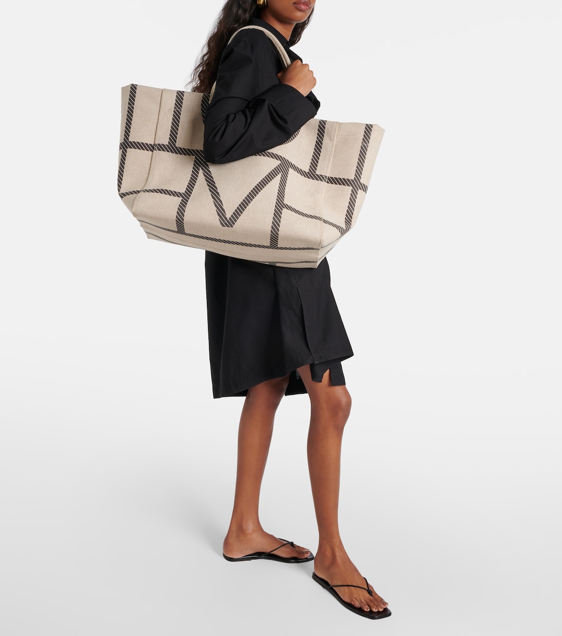 Borsa Monogram in canvas | Toteme