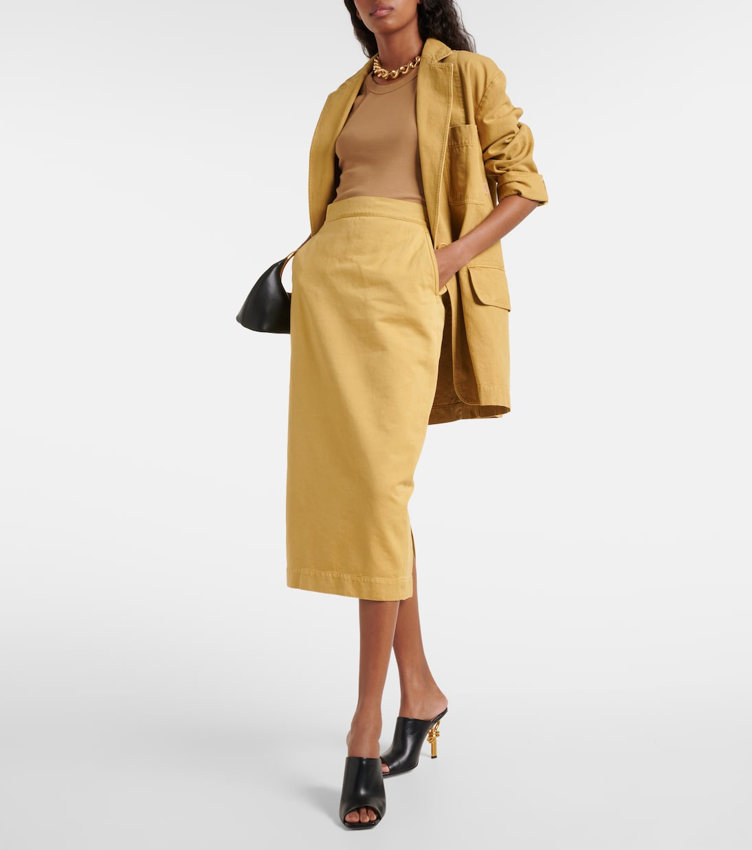 Jupe midi Denver en coton | Max Mara