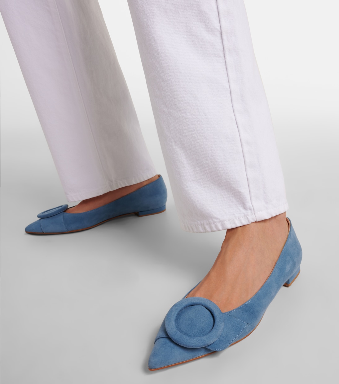 Venezia suede ballet flats | Gianvito Rossi