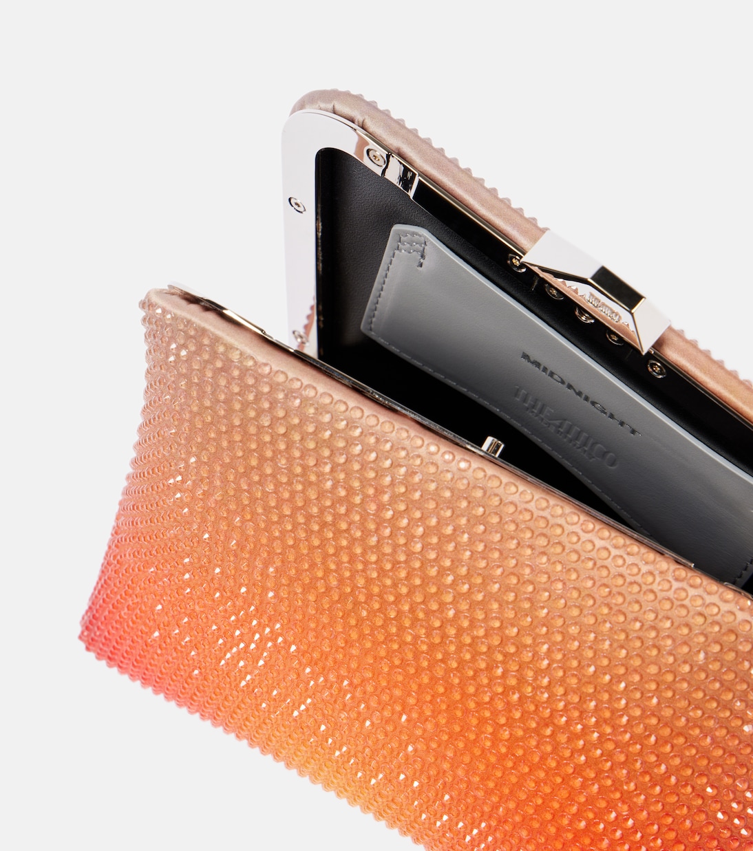 Pochette Midnight Mini en satin à ornements | The Attico