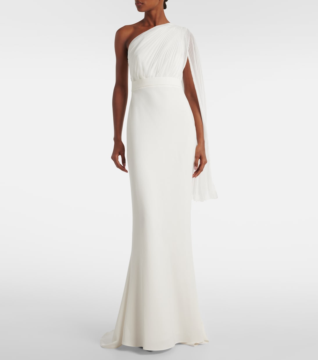 Bridal Lorena chiffon and cady gown | Max Mara