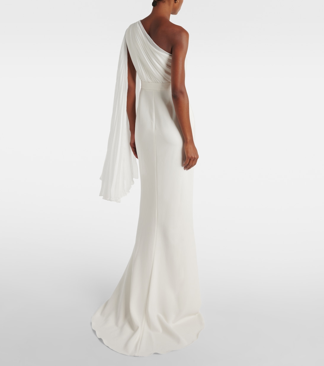 Bridal Lorena chiffon and cady gown | Max Mara