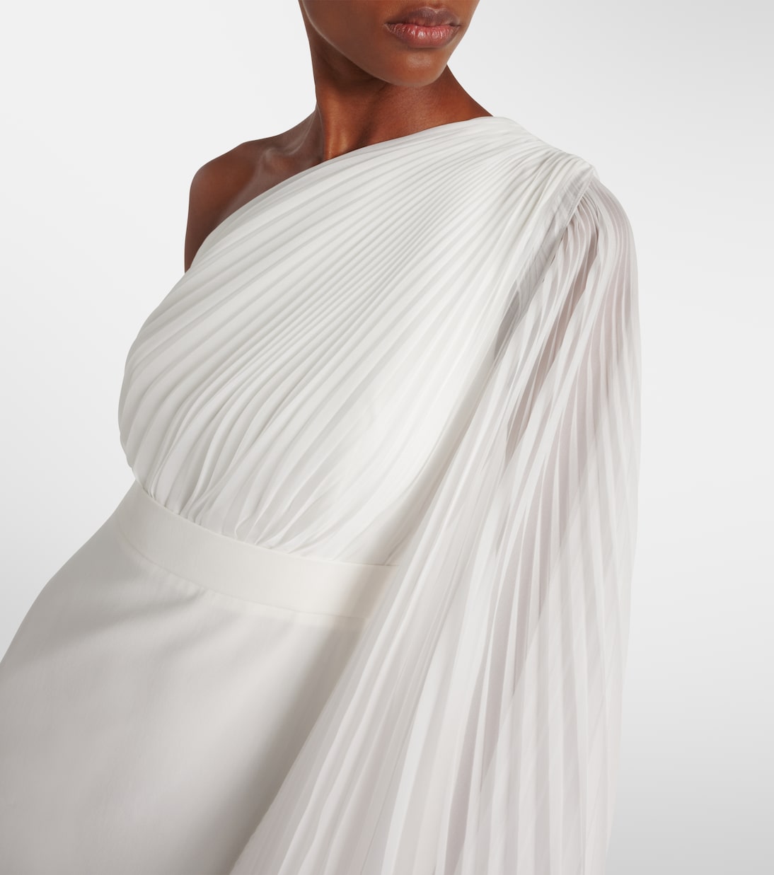 Bridal Lorena chiffon and cady gown | Max Mara