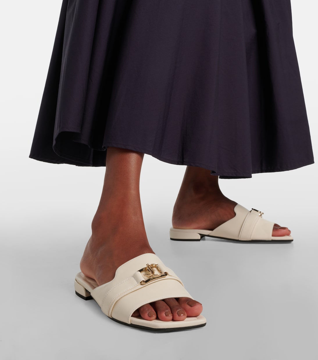 Pantoletten Nako aus Leder | Jimmy Choo
