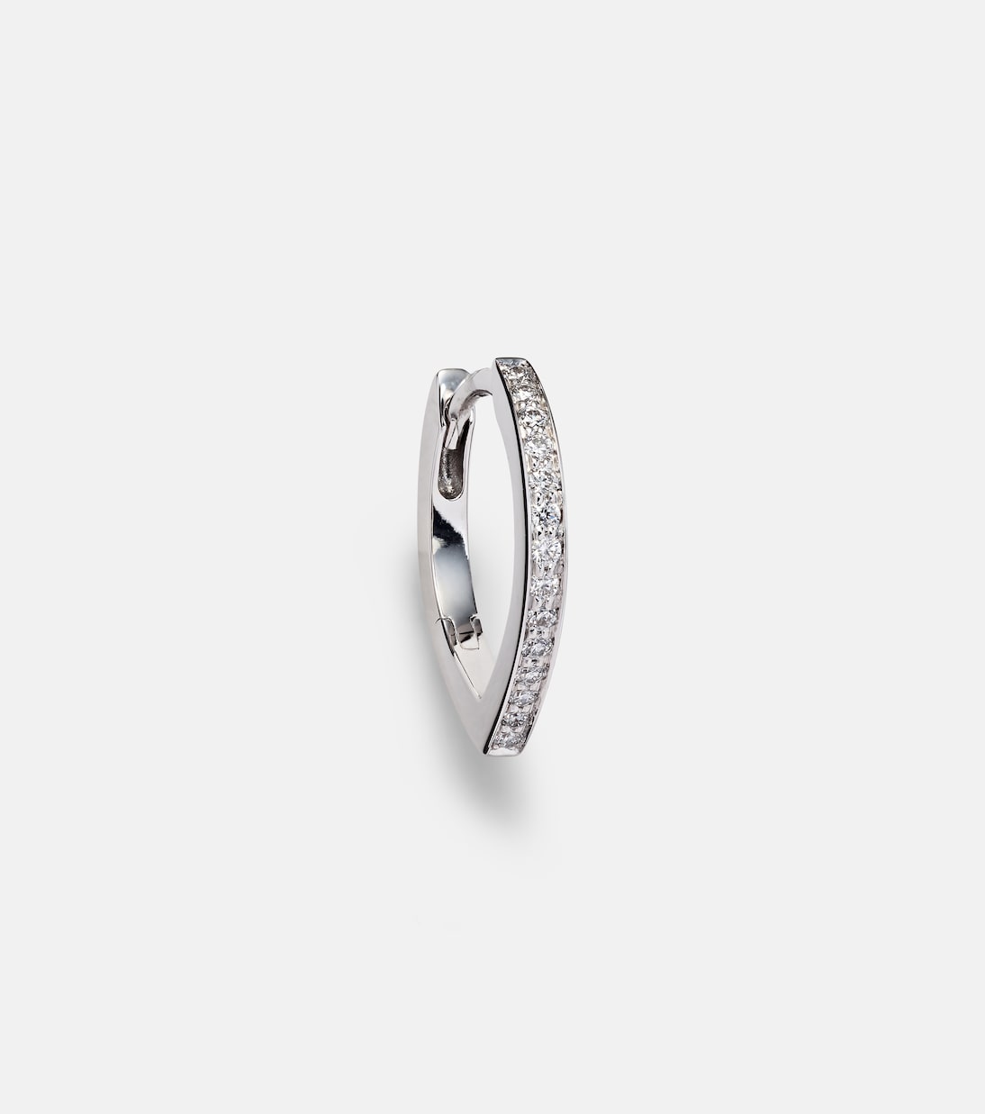 Boucle d'oreille unique Antifer en or blanc 18 ct et diamants | Repossi