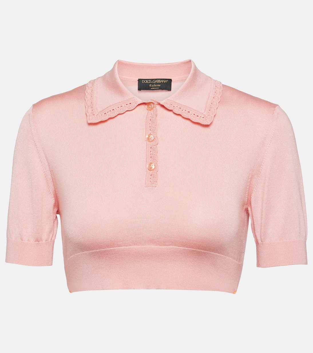 Crop top Capri de seda | Dolce&Gabbana