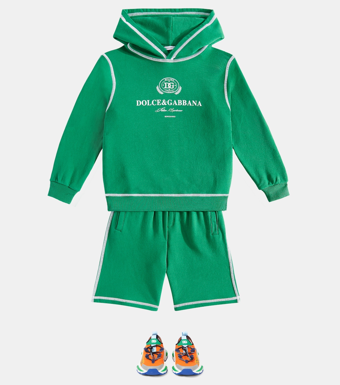 Sudadera con capucha de algodón | Dolce&Gabbana Kids