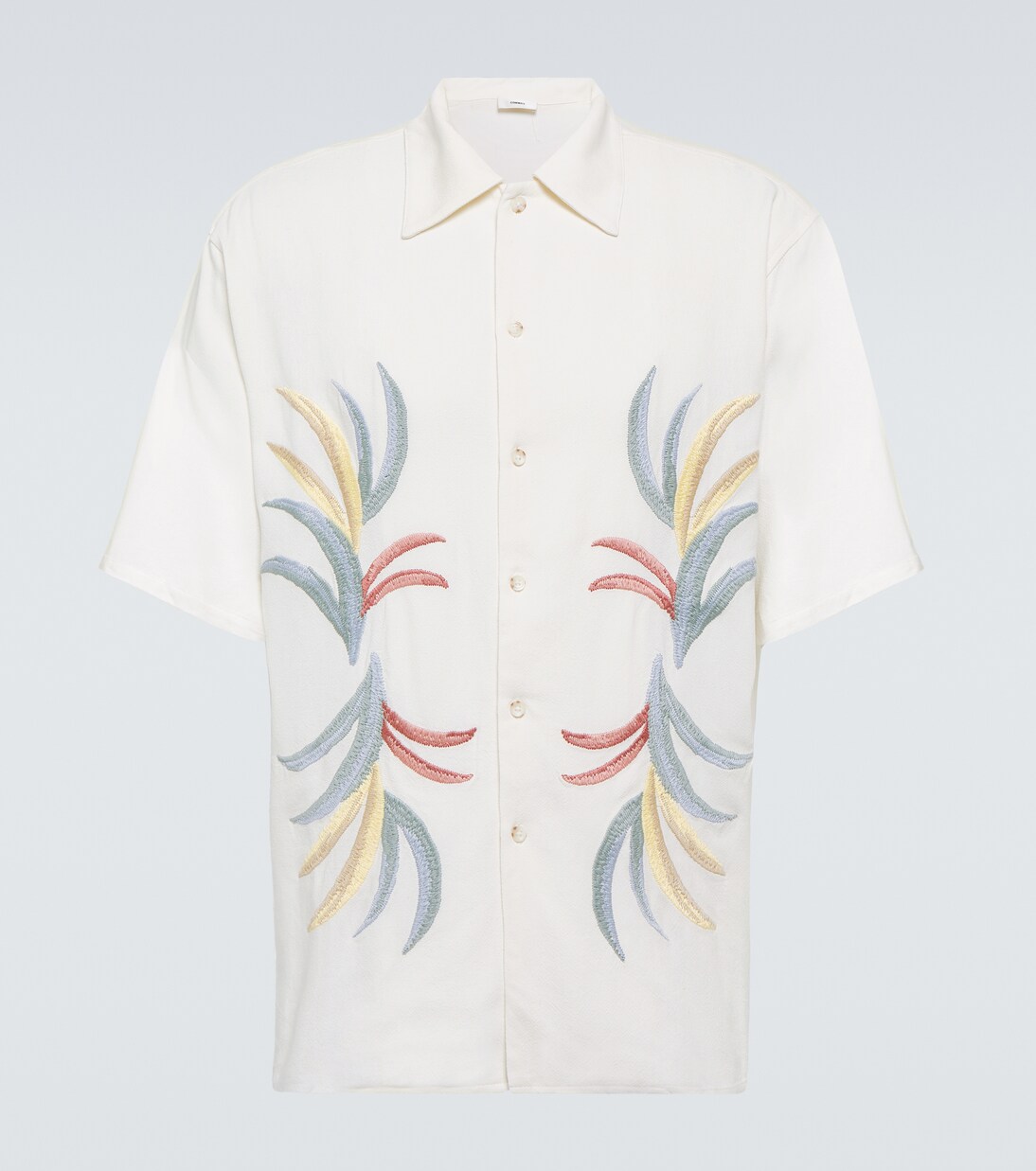Camicia bowling in lino e cotone | Commas