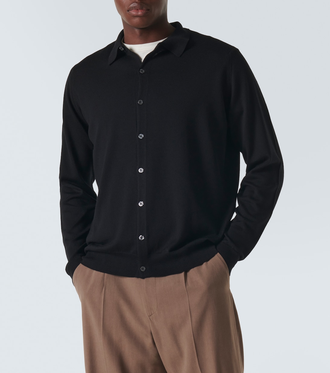 Tibor wool cardigan | John Smedley