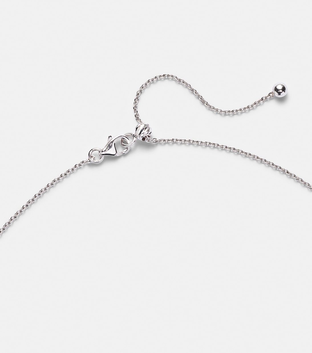 18kt white gold and enamel choker with emeralds | Kamyen