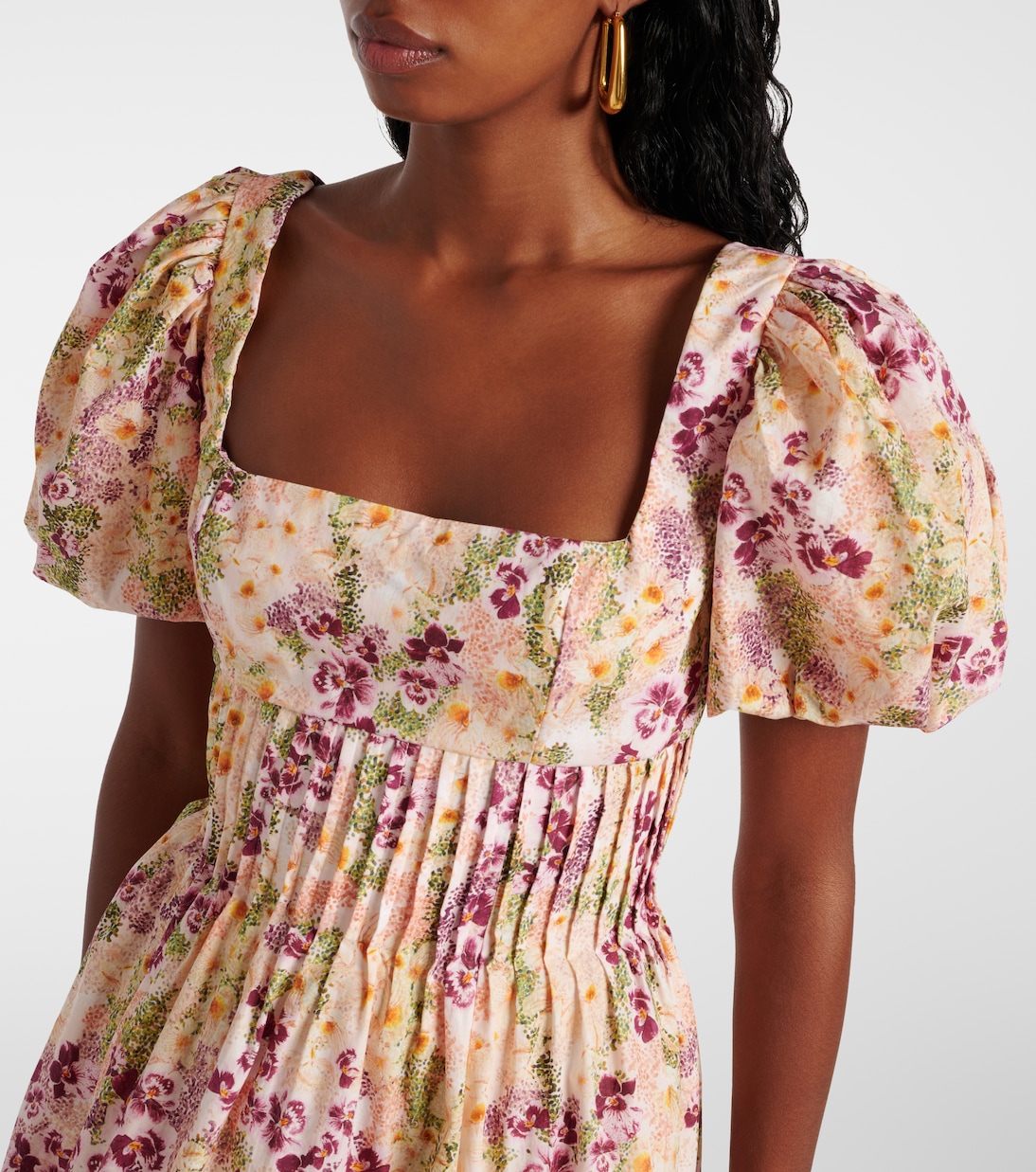Vestido corto Caramelo Florecer | Agua by Agua Bendita