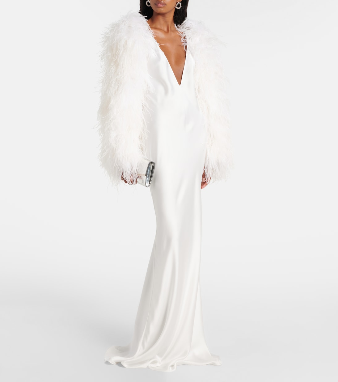 Open-back satin gown | The New Arrivals Ilkyaz Ozel