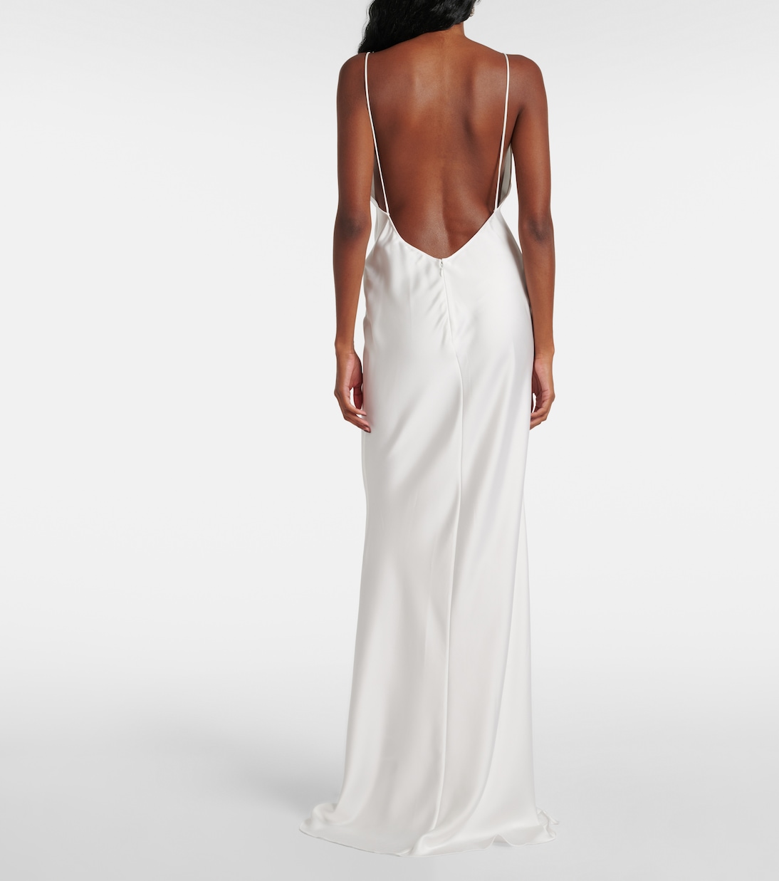 Open-back satin gown | The New Arrivals Ilkyaz Ozel