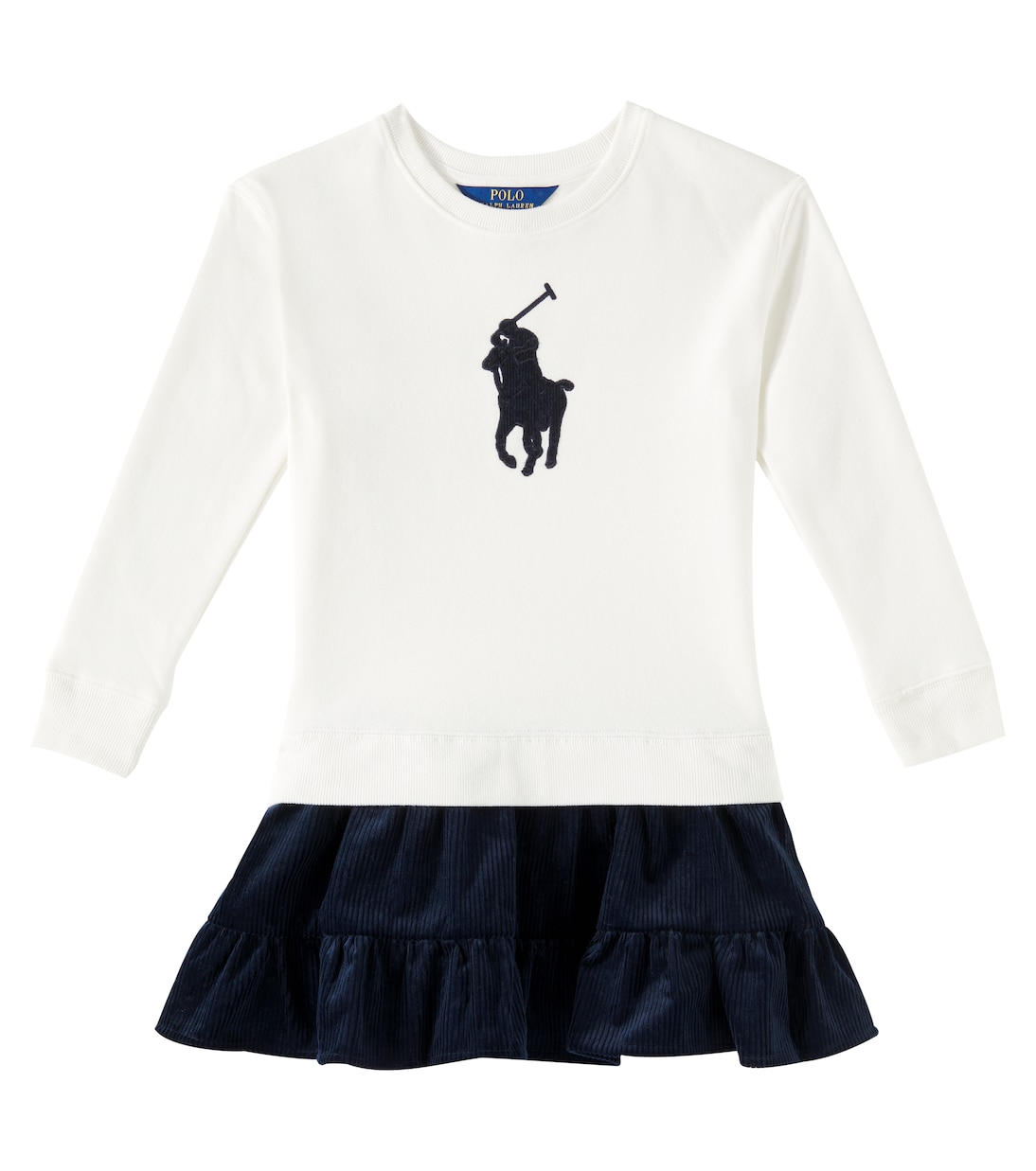 Abito in jersey e velluto a coste | Polo Ralph Lauren Kids