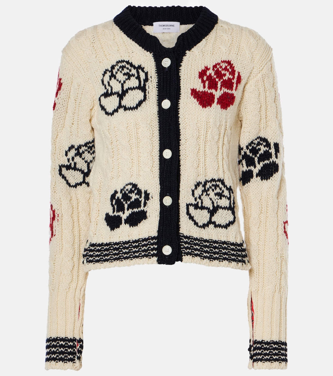 Intarsia cardigan outlet