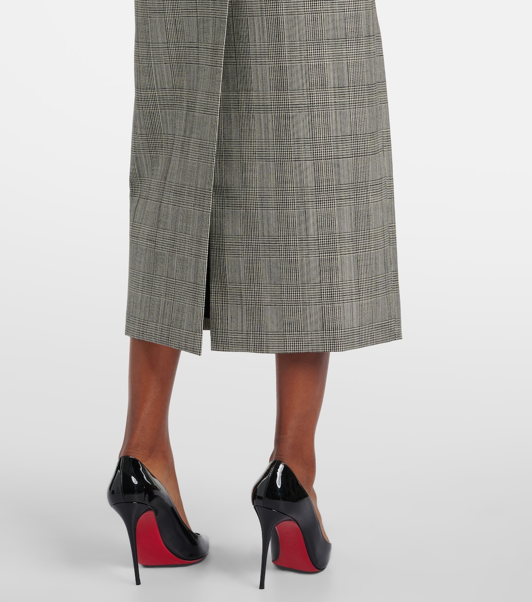 Prince of Wales check midi skirt | Wardrobe.NYC