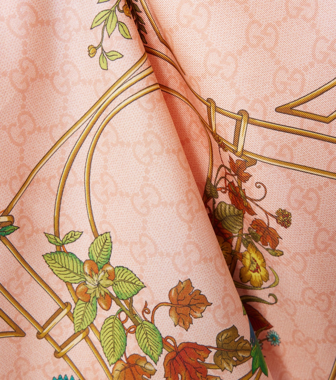 Sciarpa in seta GG con stampa | Gucci