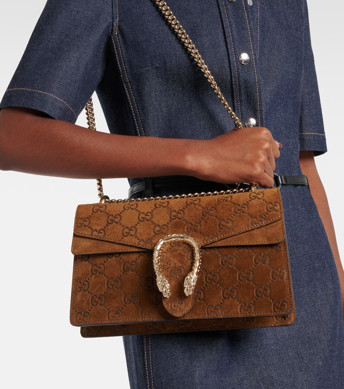 Borsa a spalla Dionysus Small in suede | Gucci