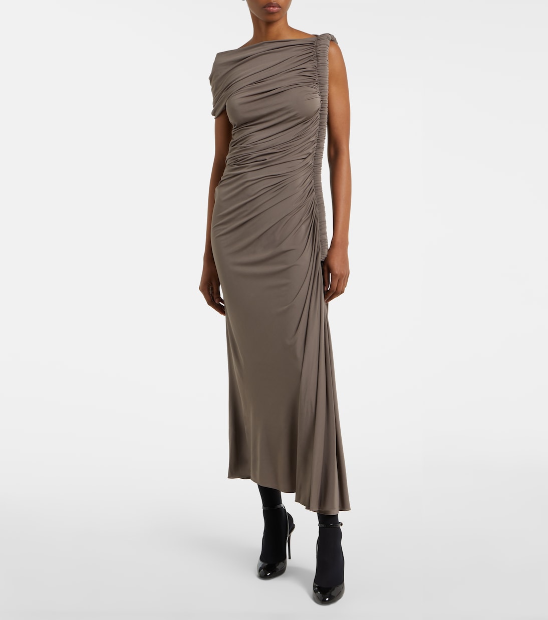 Asymmetric midi dress | Alaïa