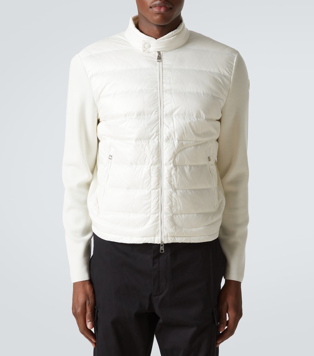 Down-paneled virgin wool jacket | Moncler