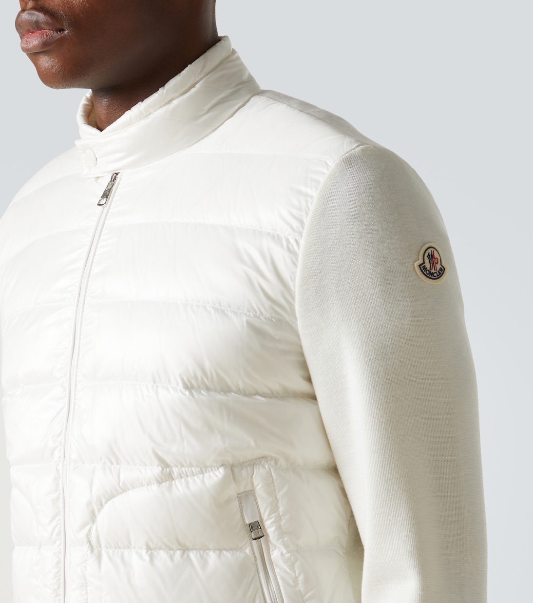 Down-paneled virgin wool jacket | Moncler