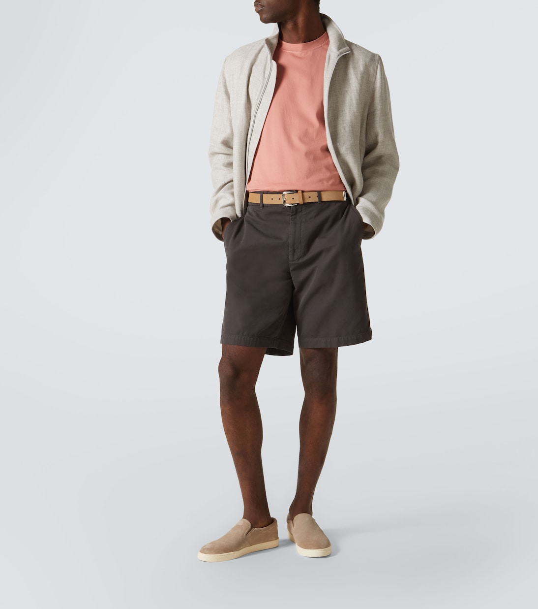 Camiseta de jersey de algodón con logo | Brunello Cucinelli