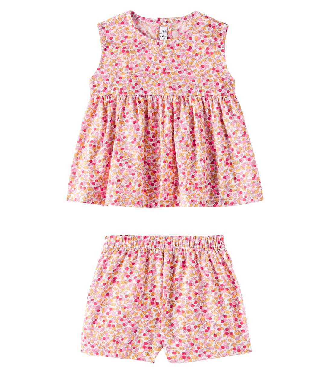 Bébé – Ensemble chemise et short en coton | Il Gufo