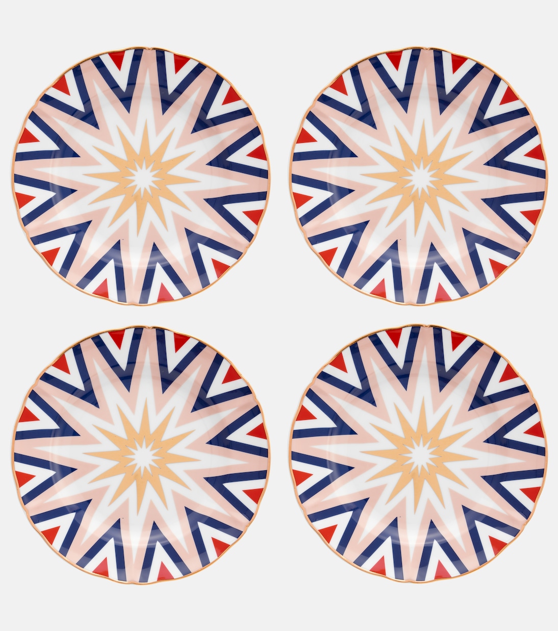 Folgore set of 4 dessert plates | Bitossi