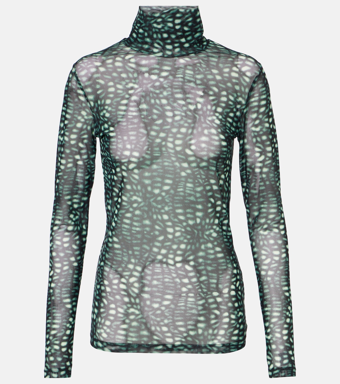 Lupetto trasparente con stampa | Dries Van Noten