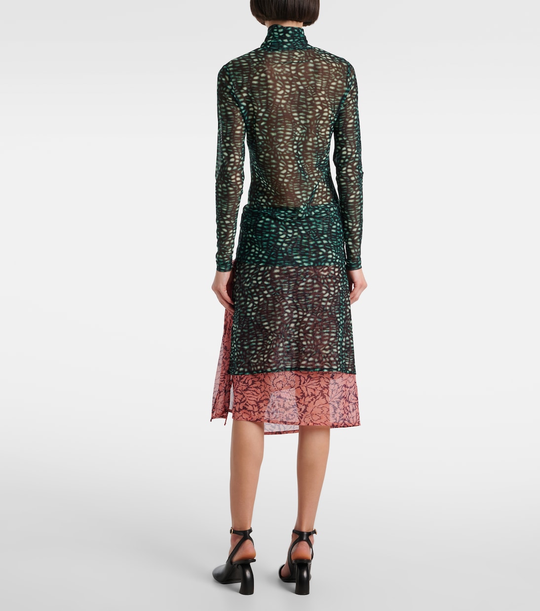 Lupetto trasparente con stampa | Dries Van Noten
