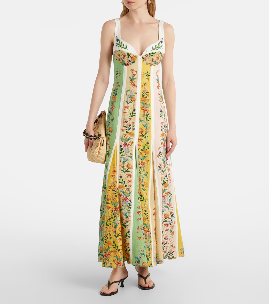 Maxikleid aus einem Leinengemisch | Farm Rio