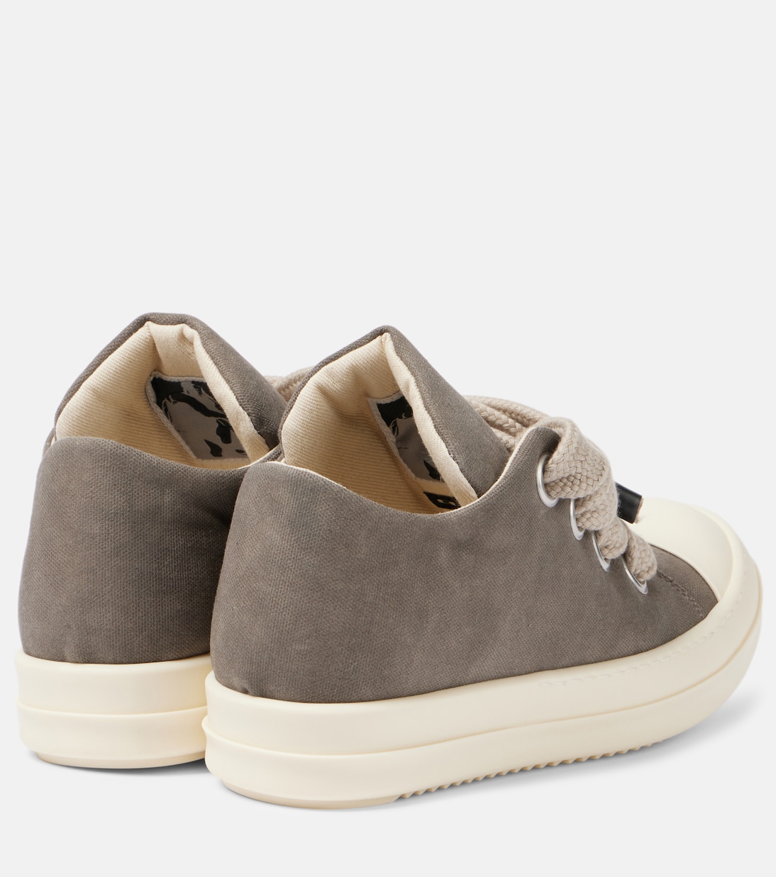 Scarpe sportive Jumbolace in tela Rick Owens, design avanguardistico per giovani trendy