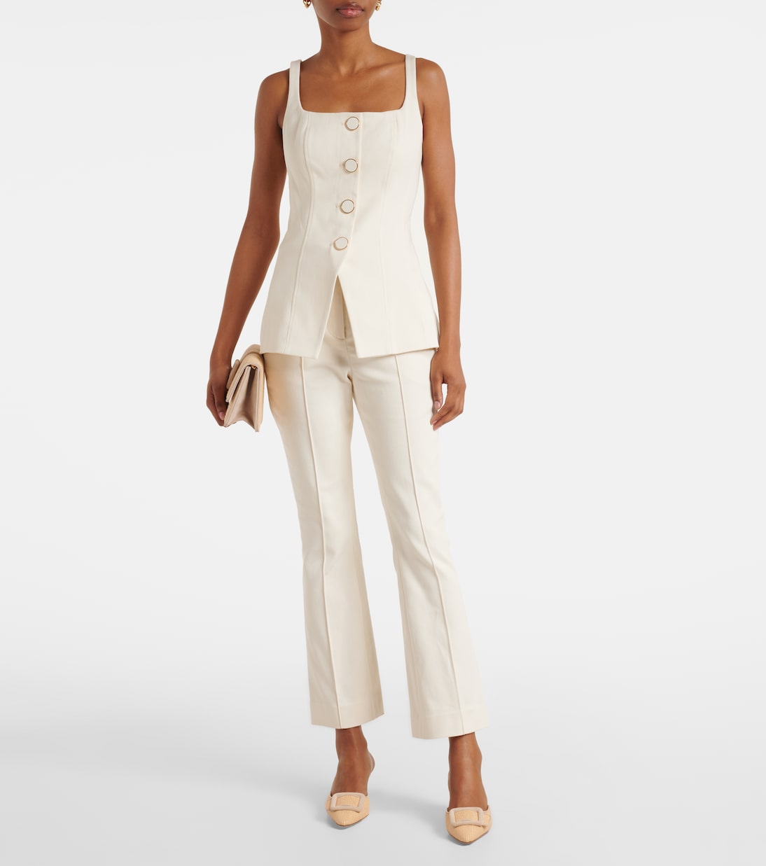 Pantaloni regular cropped Kimra | Veronica Beard